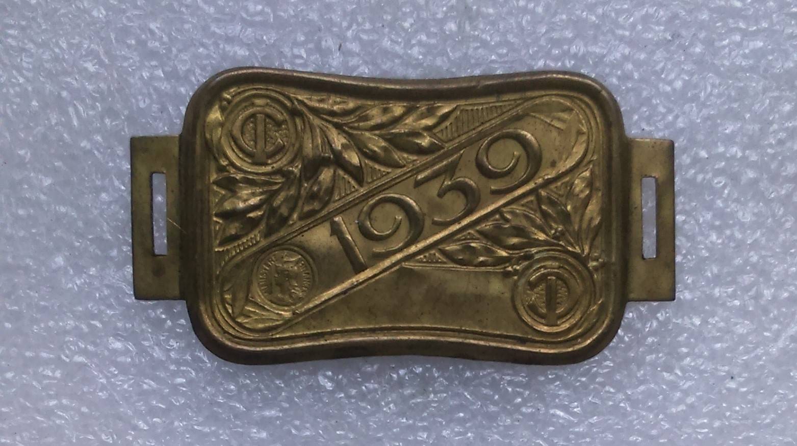 Plaque taxe fiscale de vélo - Année 1931