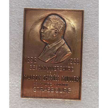 35e Anniversaire de la Maison Charles MULLER 1898 - 1935 25 Haute-Montée STRASBOURG