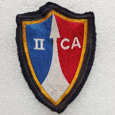 2e Corps d'Armée avec sigle découpé en écu  (tissu)