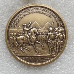NAPOLEON en Egypte 25 juillet 1798 médaille de table