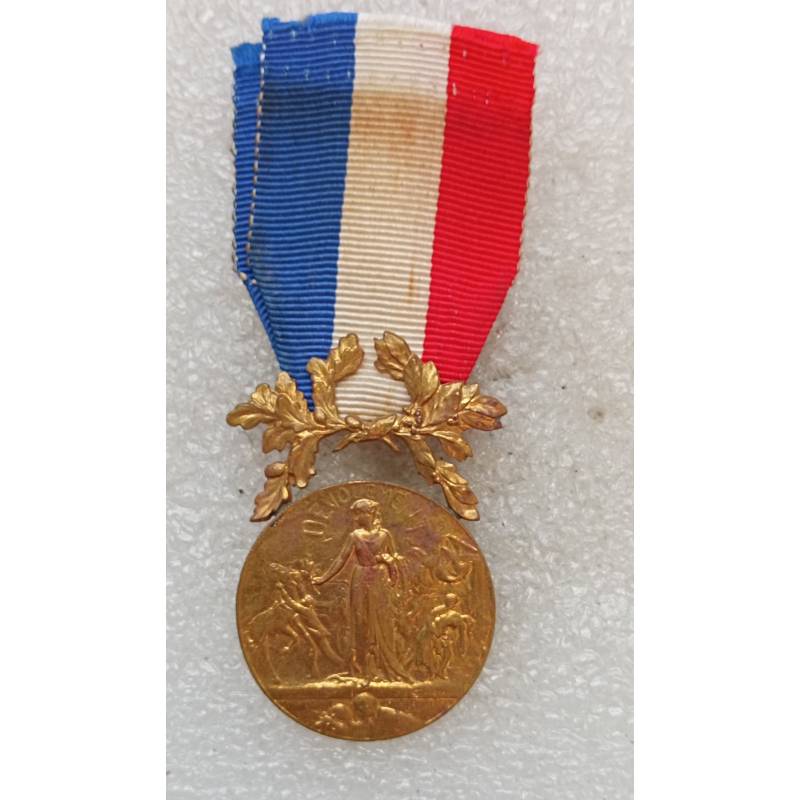 Médaille Courage Et Dévouement Bronze - Décoration Militaire Pour Sapeurs-Pompiers - Ordonnance Sauvetage
