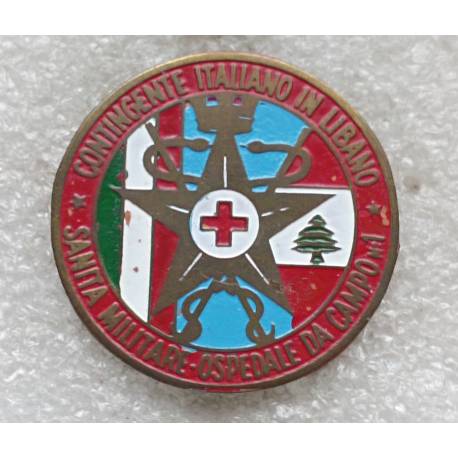 ITALIE : Santa Militare Ospedale da Campos n°1 Contingente Italiano in Lebano (peint)
