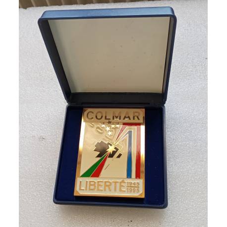 Plaquette commémorative du 50e anniversaire de la Libération de COLMAR 1945-1995