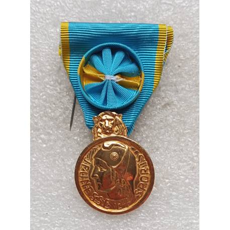 Médaille de la Jeunesse et des Sports (classe or avec rosette)