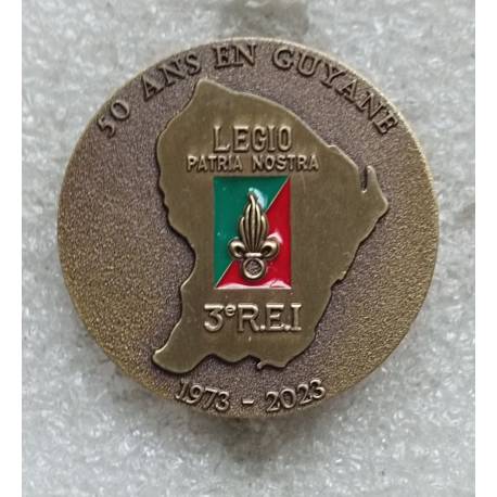 Coin - 3e Régiment Etranger d'Infanterie 50 ans en Guyane 1973-2023 matriculé 259