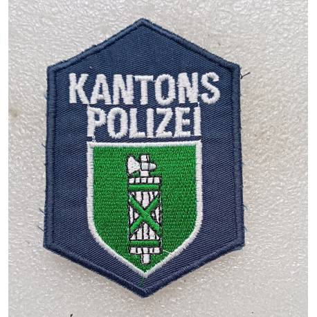 SUISSE : Kantons Polizei ST GALLEN (tissu)