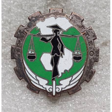 Train des Forces Terrestres en Extrême Orient attache collée