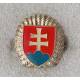 SLOVAQUIE : insigne de casquette officier