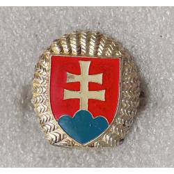 SLOVAQUIE : insigne de casquette officier