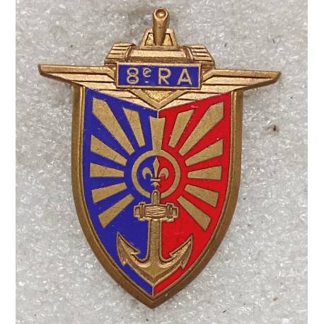 8e Régiment d'Artillerie avec sigle émail