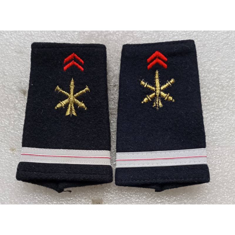 Paire De Passants D'épaule Grade Adjudant-chef - Insignes Militaires Français