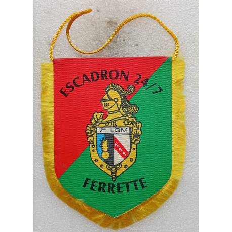 Fanion de l'Escadron 24/7 FERRETTE 12x14cm