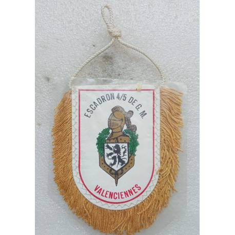 Fanion de l'Escadron 4/5 de G.M. VALENCIENNES 10x10,5cm
