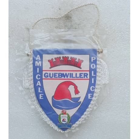 Fanion de l'Amicale de Police de GUEBWILLER 68 + pin's 10x10,5cm
