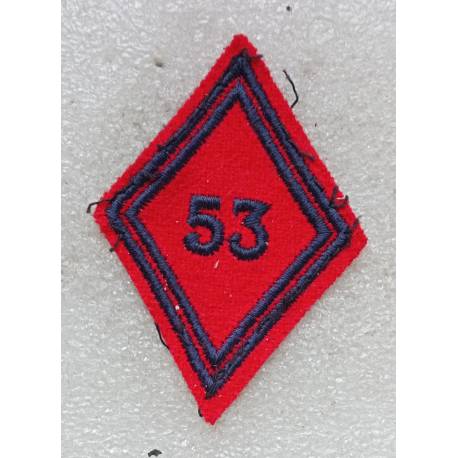 53e Régiment d'Artillerie losange de bras homme du rang