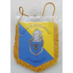 Fanion de l'ESOG de CHATELLERAULT - 3e Compagnie 10x13cm plus franges