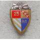 25e Régiment d'Artillerie émail