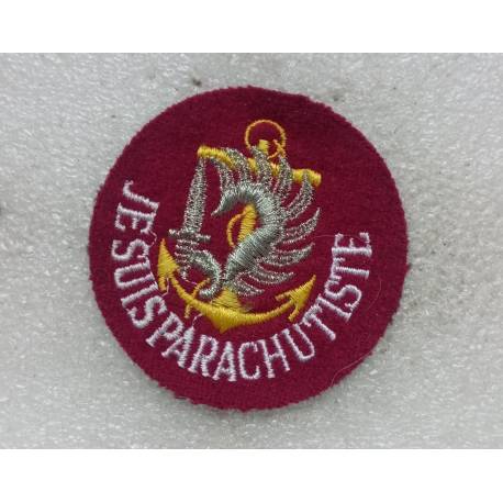 Je suis parachutiste - Troupes de Marine Parachutistes (tissu)