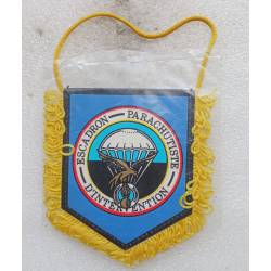 Fanion de l'Escadron Parachutiste d'Intervention 8x10cm plus franges