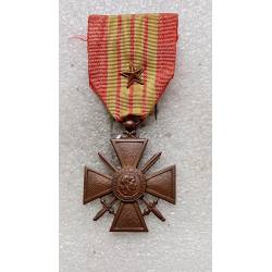 Croix de Guerre 1939  avec 1 étoile en bronze