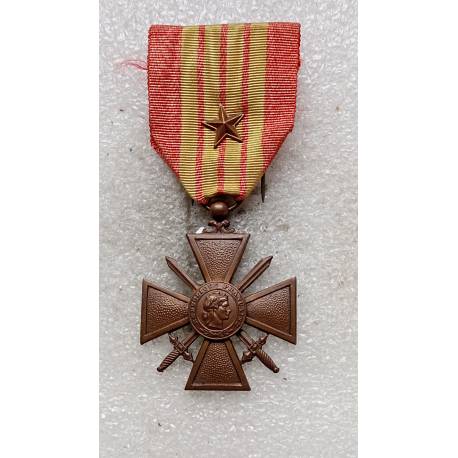Croix de Guerre 1939  avec 1 étoile en bronze