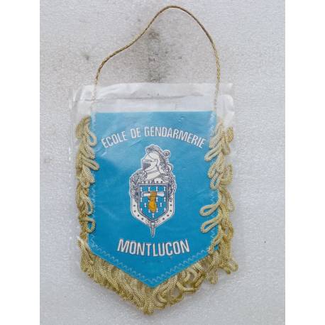 Fanion de l'Ecole de Gendarmerie de MONTLUCON 9,5x13cm + franges