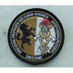Gendarmerie - Sapeurs Pompier de SAVERNE - Prévenir-Protéger -Secourir (tissu)