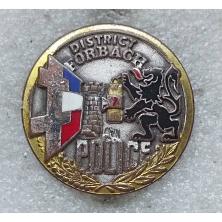 FORBACH District de (57) Police