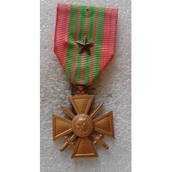 Croix de Guerre 1939  avec 1 étoile en bronze