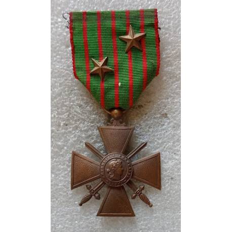 Croix de Guerre 1914-1916 avec 2 étoiles bronze