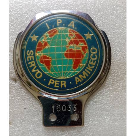 G.B : International Police Association (IPA) SERVO - PER - AMIKECO plaque n°16033
