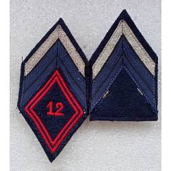 12e Régiment de Cuirassiers  ( losange de bras) brigadier chef