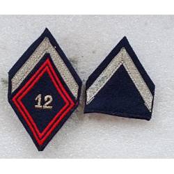12e Régiment de Cuirassiers  ( losange de bras) maréchal des logis