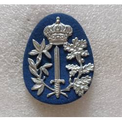 Belgique : Police insigne de casquette (métal - tissu)