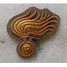 ITALIE : Carabinieri insigne de casquette (en canetille) (tissu)