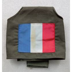brassard kaki des troupes françaises drapeau tricolore
