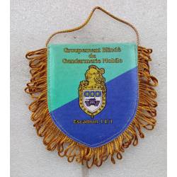 Fanion du Groupement Blindé de Gendarmerie Mobile / Escadron 14/1 9x10,5cm+franges