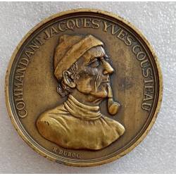 Commandant Jacques Yves COUSTEAU - Médaille de table