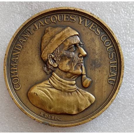 Commandant Jacques Yves COUSTEAU - Médaille de table