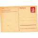 Carte postale allemande 6 pfennig rouge