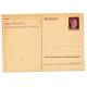 Carte postale allemande 6 pfennig brune