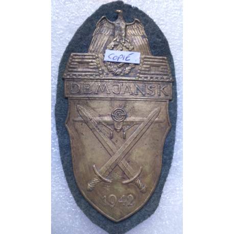 Allemagne 3e Reich : Plaque DEMJANSK 1942 (copie)