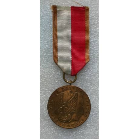 POLOGNE : Médaille de la Défense Nationale  bronze