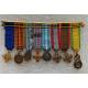 Barrette 8 décorations réductions 2e Guerre Mondiale et T.O.E.