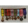 Barrette 8 décorations réductions 2e Guerre Mondiale